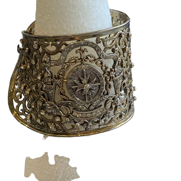 Vintage Nettie Rosenstein Sterling Cuff Bracelet - Picture 1 of 10